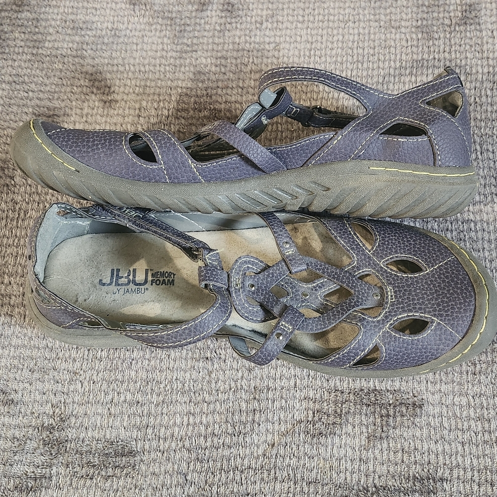 JBU by Jambu Memory Foam Blue Sydney Mary Jane Shoes Womens Size 8.5M Sandals, - Picture 2 of 7